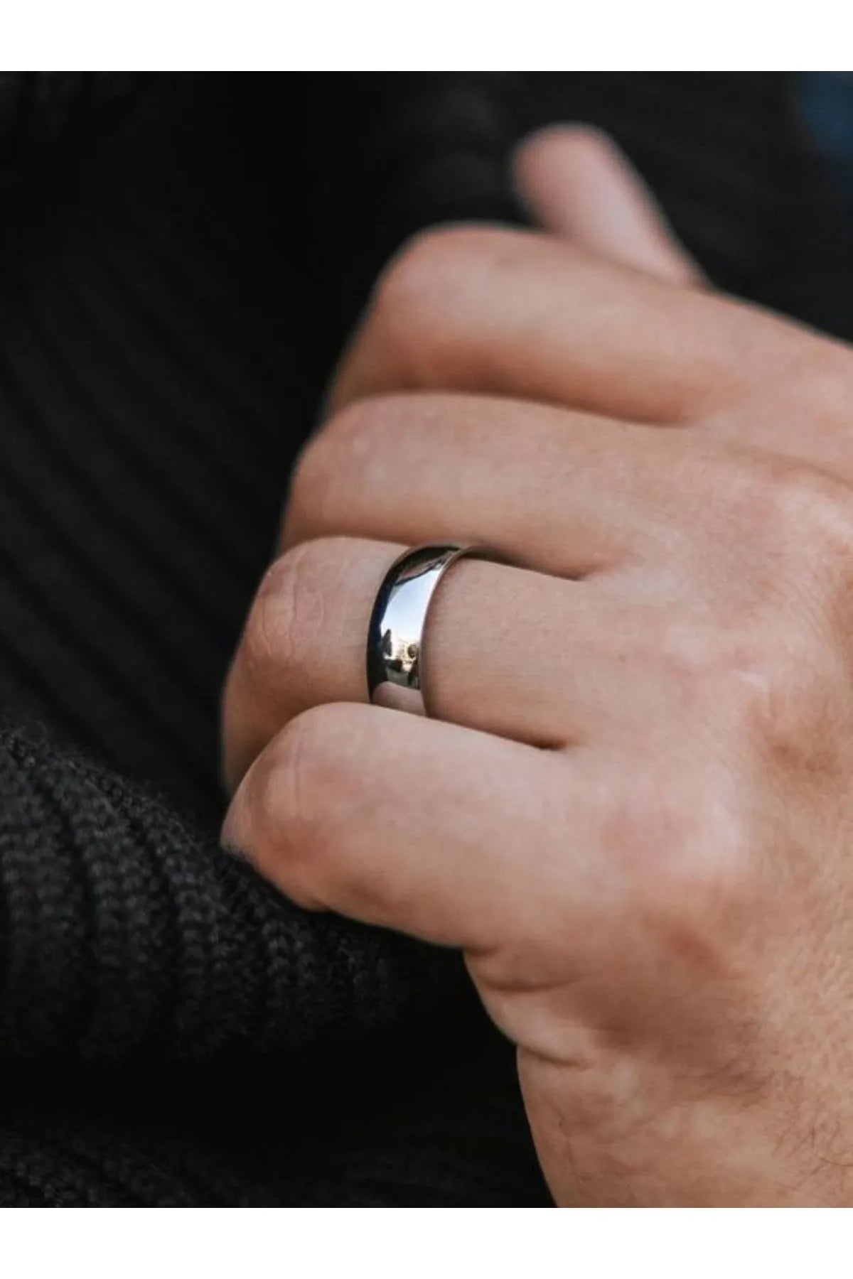 Unisex Paslanmaz Çelik Üzeri Altın Kaplama Alyans